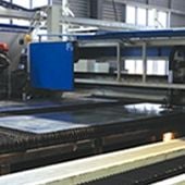 Large-format laser cutting